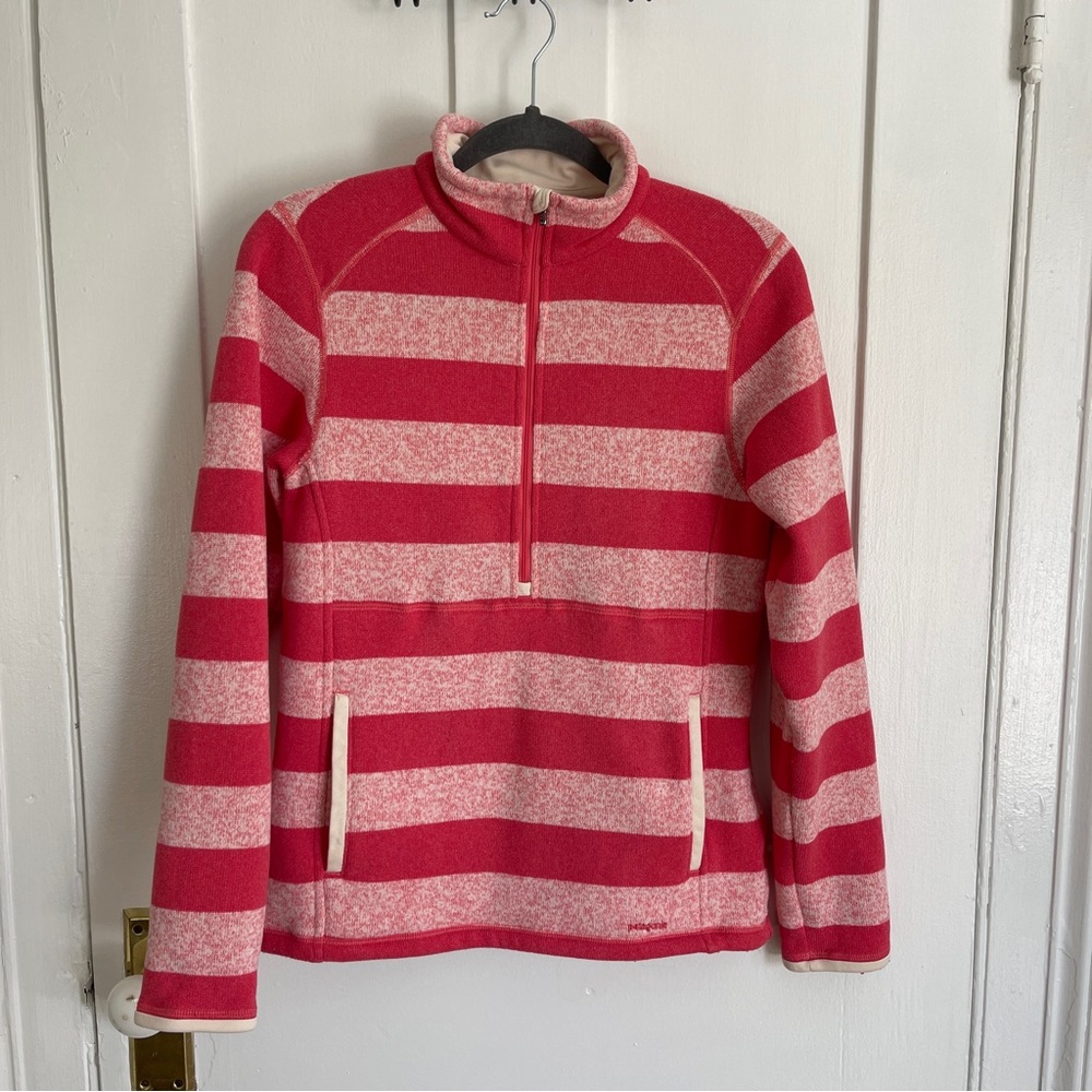 Patagonia Women's Better Sweater Stripe Marsupial Pullover. Size Medium M - Picture 2 of 6